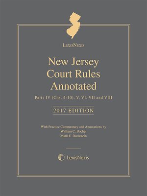 cover image of LexisNexis New Jersey Court Rules Annotated